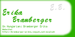 erika bramberger business card